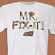 Personalized Mr. Fix-It Tools T-Shirt