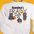 Personalized Fraidy Cats Halloween Sweatshirt