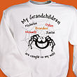 Caught In My Web Personalized Halloween Sweatshirt 5486x