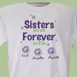 Sisters Forever Personalized T-shirt
