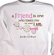 51961X - Friendship Personalized Sweatshirt