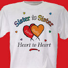 Heart to Heart Sisters T-shirt 3408X