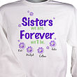 51962X - Sisters Forever Personalized Sweatshirt