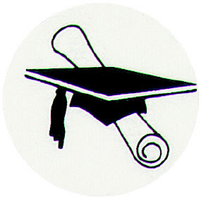 Black Foil Graduation Seals