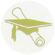 G11988 - Gold Foil Graduation Seals