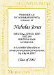 116467 - Golden Graduation Party Invitations