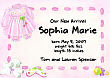 116488 - Little Girl Dress Birth Announcements