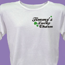 Lucky Charm Personalized Scoop Neck T-shirt