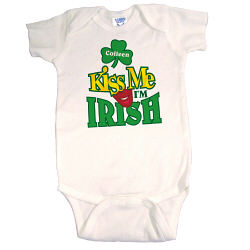 Kiss Me I'm Irish Personalized Infant Onesie