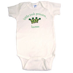 Little Irish Princess Infant Onesie