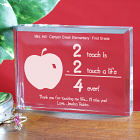 2 Touch A Life 4-ever Teacher Keepsake Paperweight