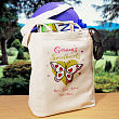 Butterfly Sweethearts Personalized Canvas Valentine Tote Bag 80032