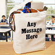 Standard Message Personalized  Canvas Tote Bag