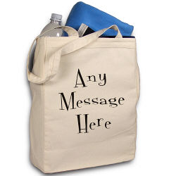 Mystical Message Personalized Canvas Tote Bag