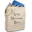 80542 - Mystical Message Personalized Canvas Tote Bag