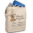 80992 - Huggables Personalized Canvas Tote Bag
