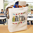 My Teacher Rules Personalized Canvas Tote Bag 811232