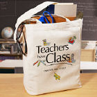 Teacher's Have Class Personalized Canvas Tote Bag