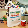 I'm Retired...Spoiling My Grandkids Personalized Canvas Tote Bag 812322