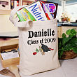 Diploma Rose Class Of Personalized Graduation Canvas Tote Bag