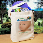 I Became A... New Baby Boy Personalized Photo Tote Bag