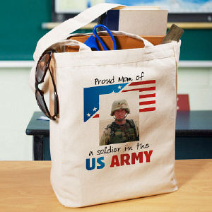 American Pride Personalized Photo Tote Bag