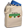 817122 - My Groceries Personalized Canvas Reusable Grocery Tote Bag