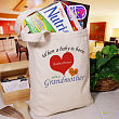 A Grandmother is Born Personalized Canvas Tote Bag 818132