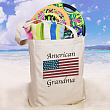 American Flag Personalized Photo Tote Bag