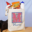 Iniciales Floreadas Bolsa de Tela Personalizada 819702