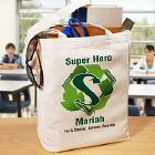 Super Hero Personalized Canvas Reusable Tote Bag 823182