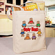 Bear Hugs Personalized Canvas Tote Bag 84042