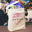 Our Hearts Canvas Personalized Tote Bag