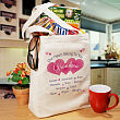Our Hearts Belong To  Personalized Canvas Tote Bag 84222