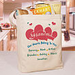 Our Hearts Personalized Canvas Tote Bag 84462