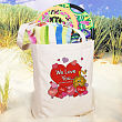 No Lion Personalized Canvas Valentine Tote Bag 85212