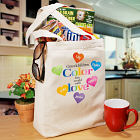 Color the World Personalized Canvas Tote Bag