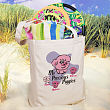 Precious Piggies Personalized Canvas Tote Bag 85422