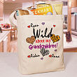 Wild About My...Personalized Canvas Tote Bag
