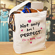 Not Only am I Perfect Personalized Canvas Tote Bag 87132
