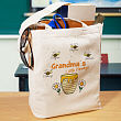 Little Honeys Personalized Canvas Tote Bag