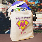 Super Mom Personalized Canvas Tote Bag