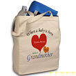 818132 - A Grandmother is Born Personalized Canvas Tote Bag