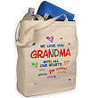 86322 - All Our Hearts Personalized Canvas Tote Bag