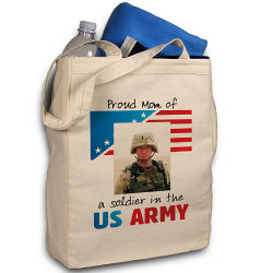 American Pride Personalized Photo Tote Bag