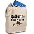 81262 - Diploma Rose Class Of Personalized Graduation Canvas Tote Bag