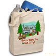 819322 - Home is Where You Hook It Up Personalized Canvas Tote Bag
