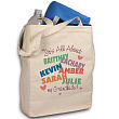 86902 - It's All About Personalized Canvas Tote Bag