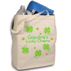 Lucky Charms Personalized Canvas Tote Bag