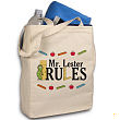 811232 - My Teacher Rules Personalized Canvas Tote Bag